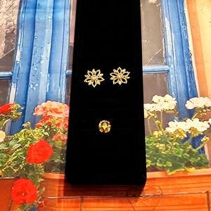 Black Velvet Jewelry Display Holder EUC